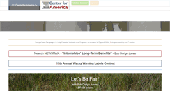 Desktop Screenshot of centerforamericatv.org